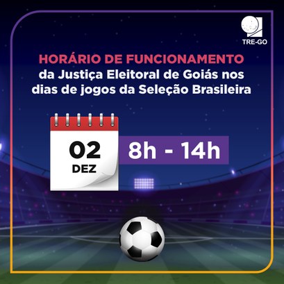 TRE do Pará tem expediente alterado em dia de jogos do Brasil na Copa do  Mundo — Tribunal Regional Eleitoral do Pará